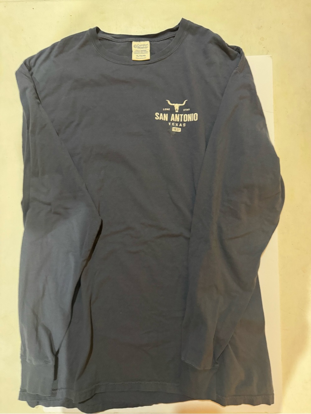 San Antonio Long Sleeve Graphic Tee - Navy